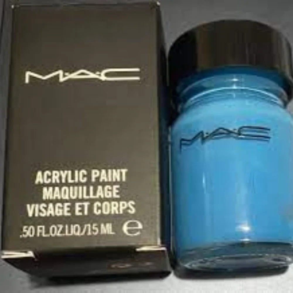 MAC HI-DEF CYAN Acrylic Face & Body Paint NIB liner eyeliner festival Halloween